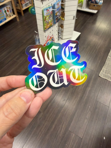 ICE OUT - Immigration Rights Activism Sticker