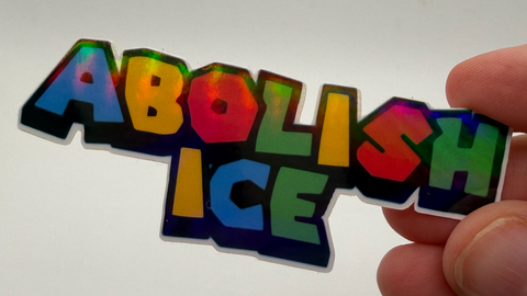 ABOLISH ICE - Immigration Justice Activism Sticker