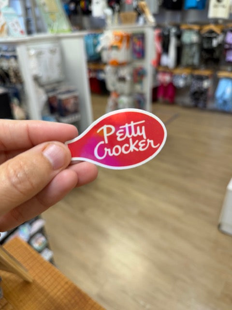 Petty Crocker - Holographic Water Resistant Sticker
