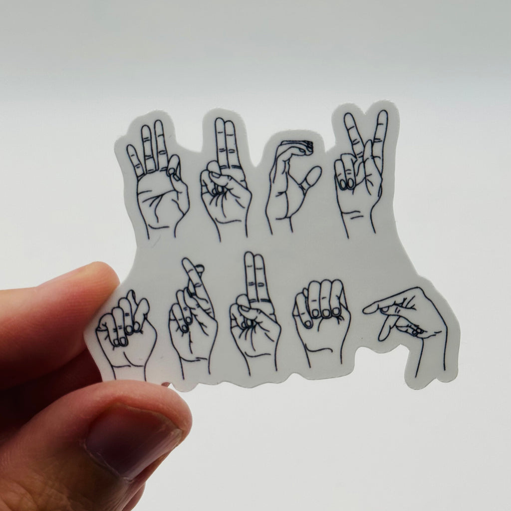 Fuck Trump - ASL Sign Language Activism Sticker
