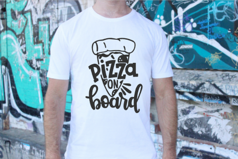 Pizza On Board Adult Tee