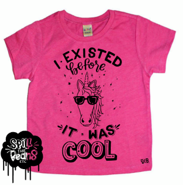 I Existed Before It Was Cool Kid's Unicorn Tee