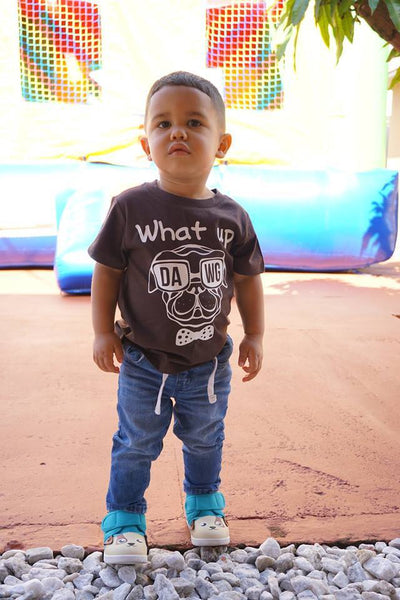 What Up Dawg Dog Funny Kids Tee