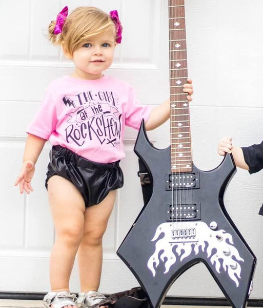 Girl At The Rock Show Show Kid's Tee Or Bodysuit