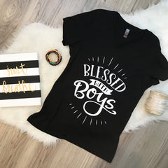 Blessed with Boys Boy Mama Tee or Tank