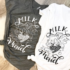 Milk Maid Mermaid Breastfeeding V-Neck Tee
