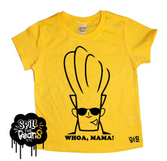 Johnny Bravo WOAH MAMA Kids Tee