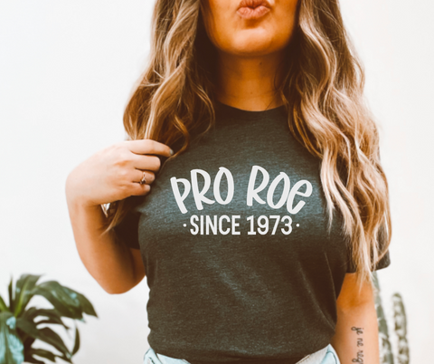 Pro Roe Since 1973 Pro Choice Adult Tee or Tank