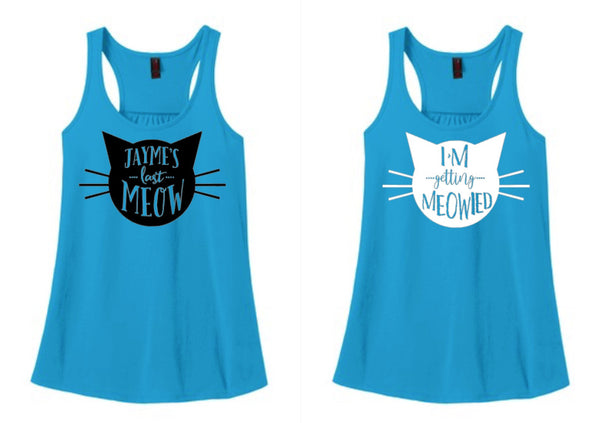 Getting Meowed Bachelorette Party Tanks or Tees