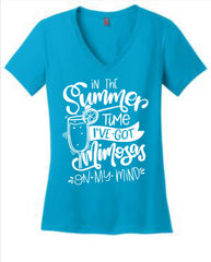Mimosas on my Mind Women's Funny Tee