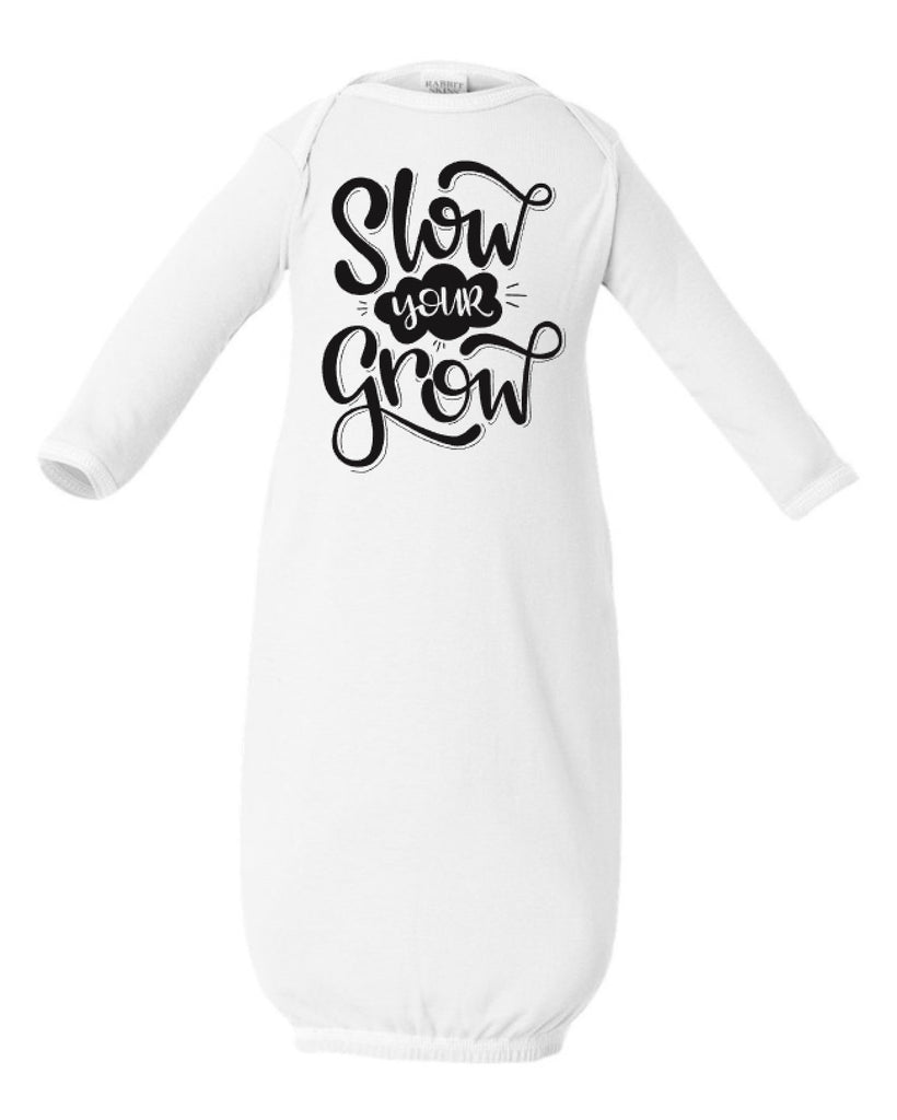 SLOW YOUR GROW Infant Gown Coming Home Outfit