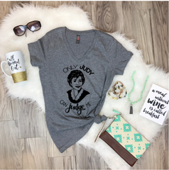 Only Judy Can Judge Me *BLACK INK ONLY* Adult Tee Or Tank