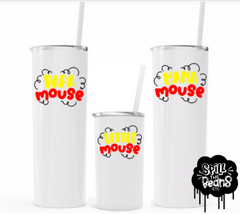 Matching Family Mouse Cups for the Best Trip Ever