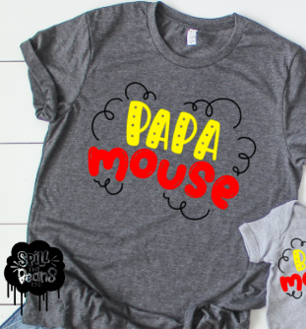 Papa Mouse Shirt or Tank