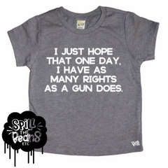 I Want Rights Women's and Kids March Tee Bodysuit or Kids Tee