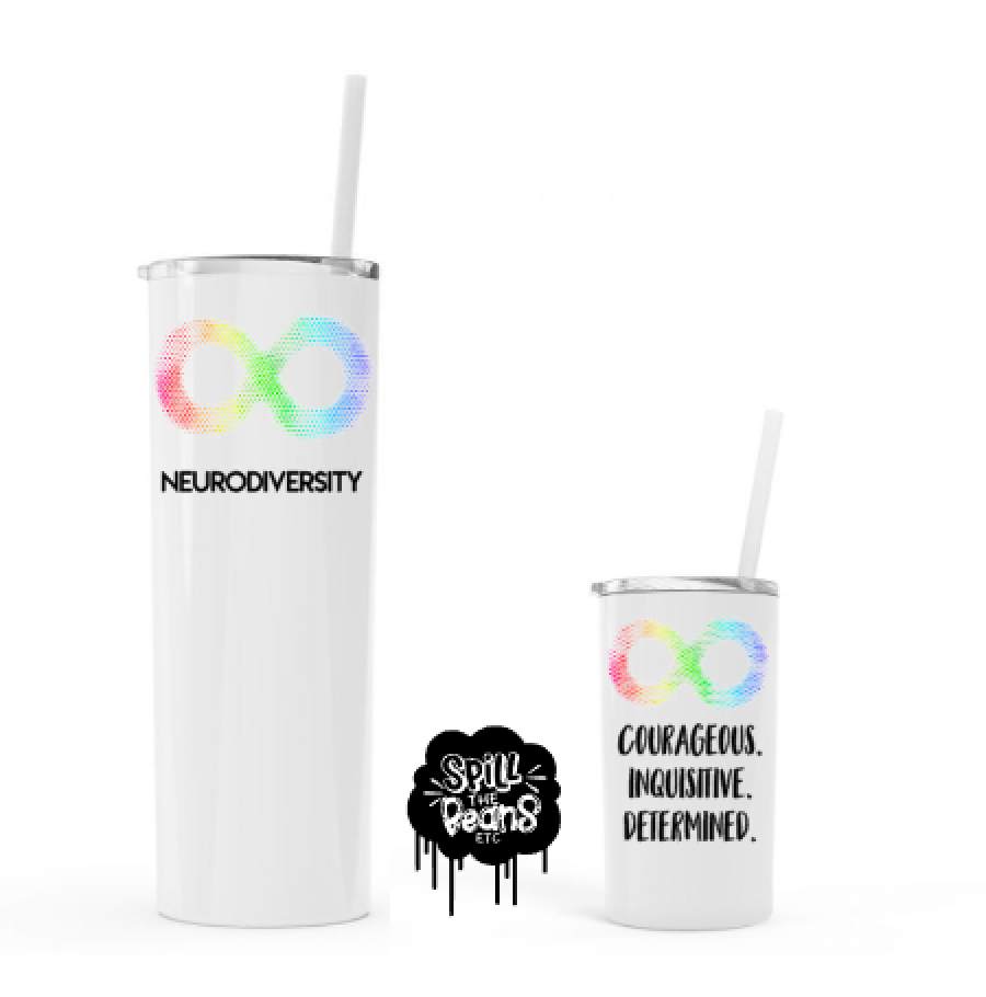 Neurodiversity UV Printed Cups (Single or Matching Set)
