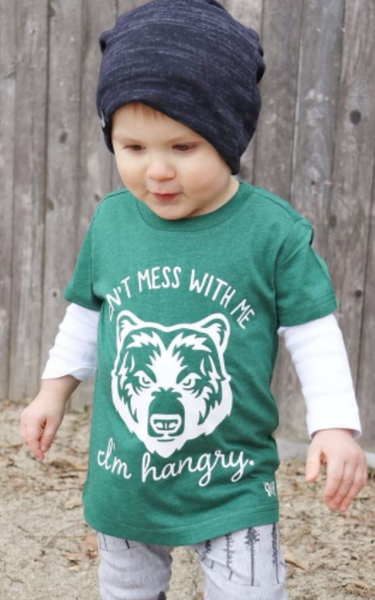 Don't Mess with Me I'm Hangry Bear Toddler Tee