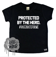 Protected by the Herd #vaccinateforme with Donation to Unicef for Global Immunization Bodysuit or Tee