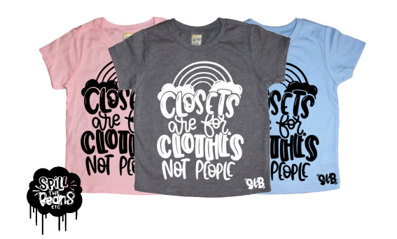 Closets are for Clothes, NOT People kids tee or tank
