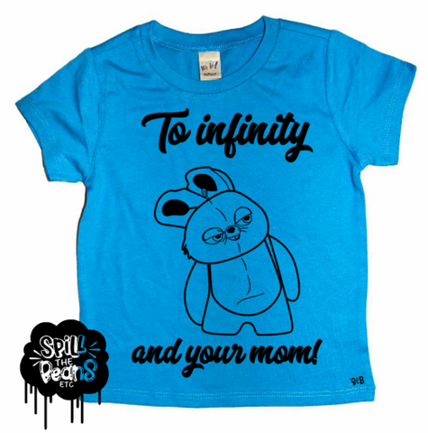 To Infinity and YOUR MOM Ducky and Bunny Kids Tee