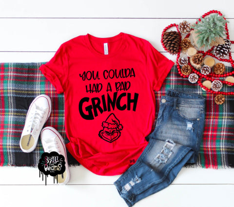 You Coulda Had a Bad Grinch Lizzo Christmas Adult Shirt