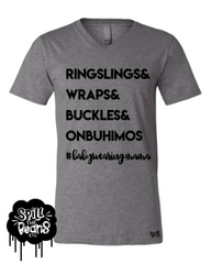 Ringslings & Wraps & Buckles & Onbuhimos Babywearing Tank or Tee