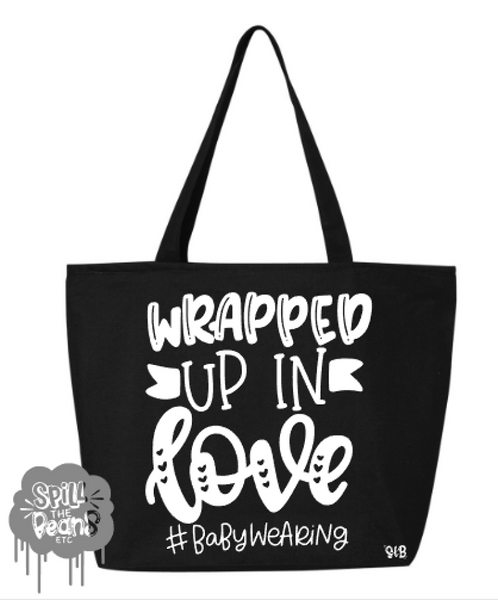 Wrapped Up In Love Canvas Bag