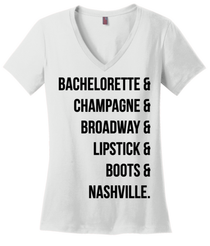 Bachelorette Boots Lipstick Tee or Tank