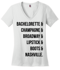 Bachelorette Boots Lipstick Tee or Tank