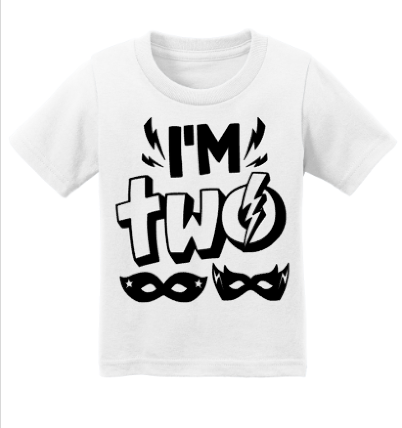 I'm Two Second Birthday Tee
