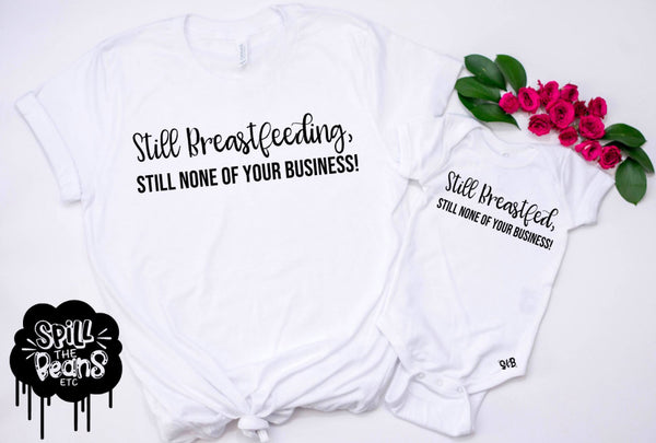 Still Breastfeeding Mommy and Me Matching Tee Set