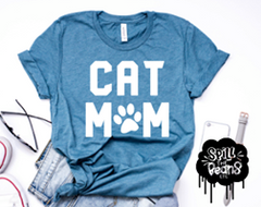 Cat Mom Adult Tee Or Tank