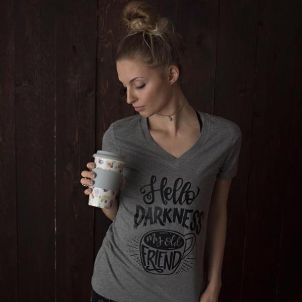 Hello Darkness My Old Friend Coffee Tee or Tank