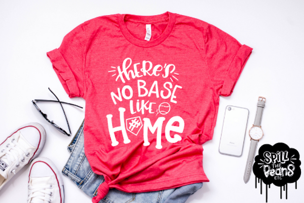 There's No Base Like Home Adult Tank or Tee
