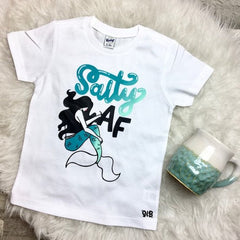 Salty AF Kids Bodysuit or Tee