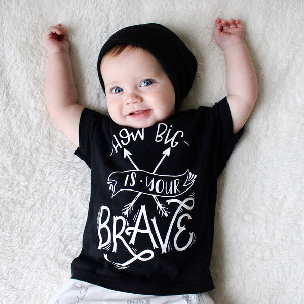 How Big is Your Brave Inspirational Anti-Bullying Positive Kid's Shirt
