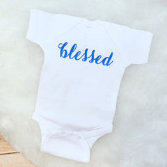Blessed Baptism & New Baby Blessing Birth Announcement Bodysuit or Tee