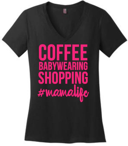 Coffee Babywearing Shopping #mamalife Tee or Tank