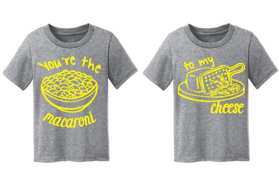 Macaroni & Cheese BFF or Sibling Shirts