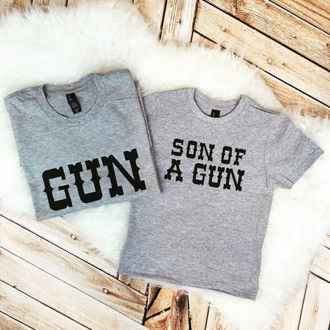 Son of a Gun Daddy and Me Matching Set