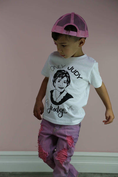 Only Judy Can Judge Me *BLACK INK ONLY*  Kids Tee