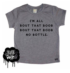 All About That Boob No Bottle Kids Tee or Bodysuit
