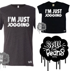 I’m just jogging (just words) Parent and kid Set