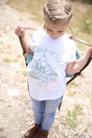 Wander Often Wander More Kid's Shirt