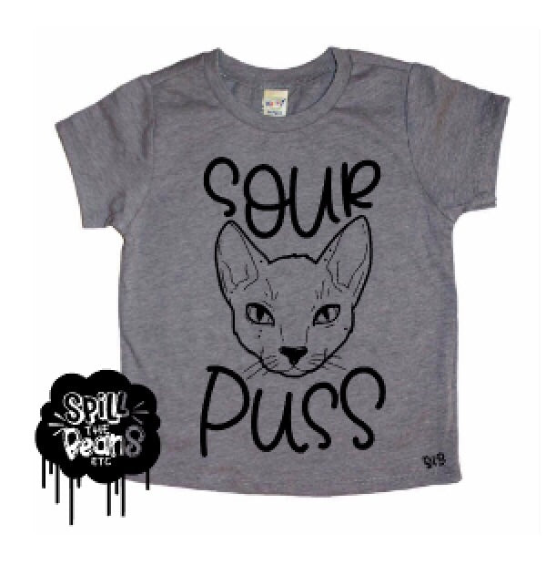 Sour Puss Kids Tee or Bodysuit