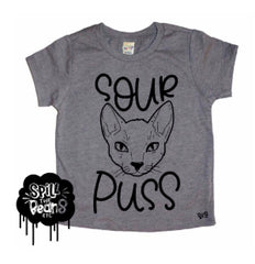 Sour Puss Kids Tee or Bodysuit