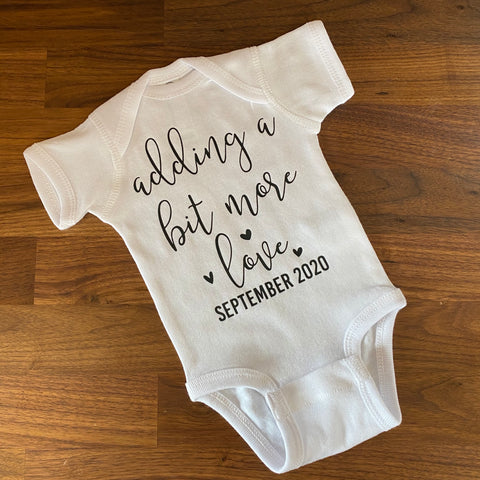 Adding a bit more love Baby Bodysuit or Tee
