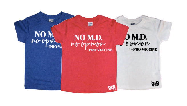NO M.D. NO OPINION Bodysuit or Tee