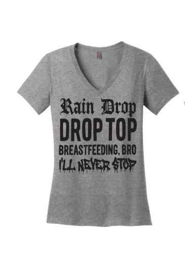 Rain Drop, Drop Top Matching Mommy and Me Breastfeeding Tee Boob Juice