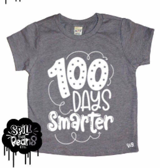 100 Days Smarter Kids Shirt for the 100th Day of School